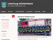 Tablet Screenshot of feuerwehr-muehlenbeck.de